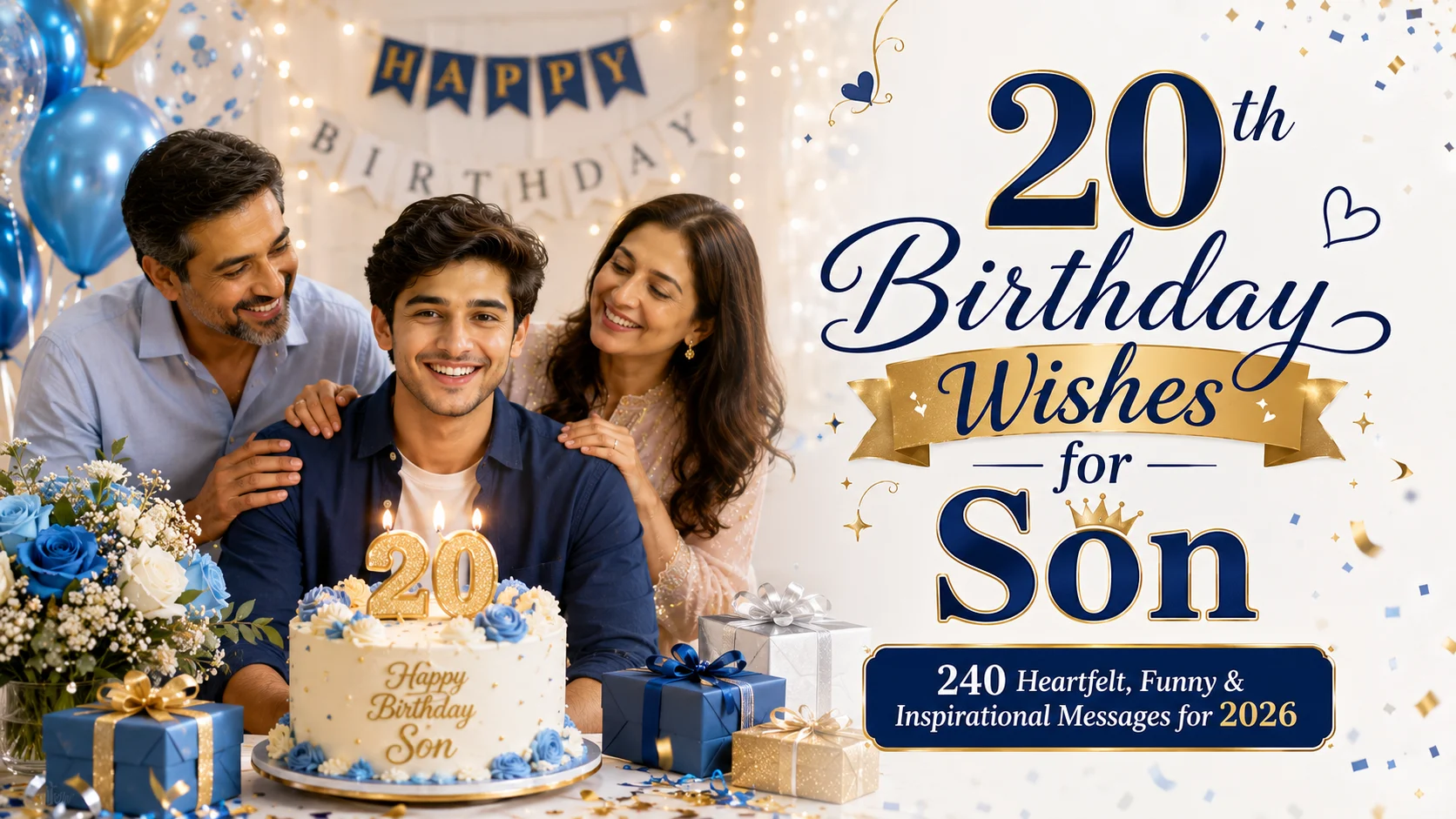 20th birthday wishes for son