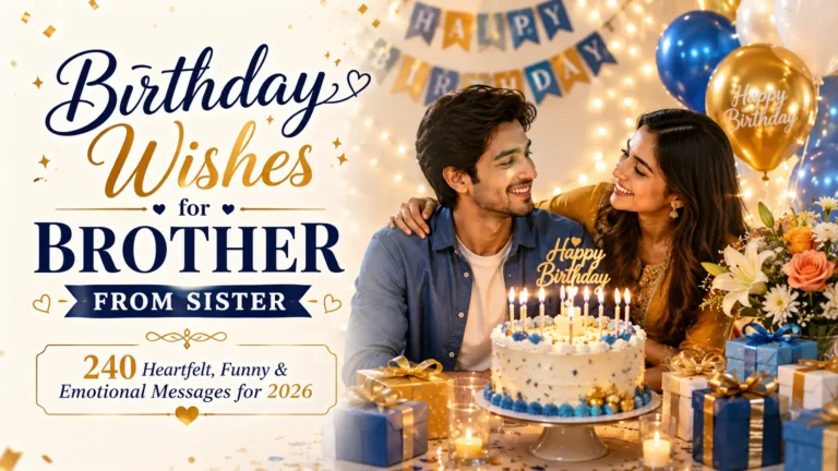 birthday wishes for brother from sister