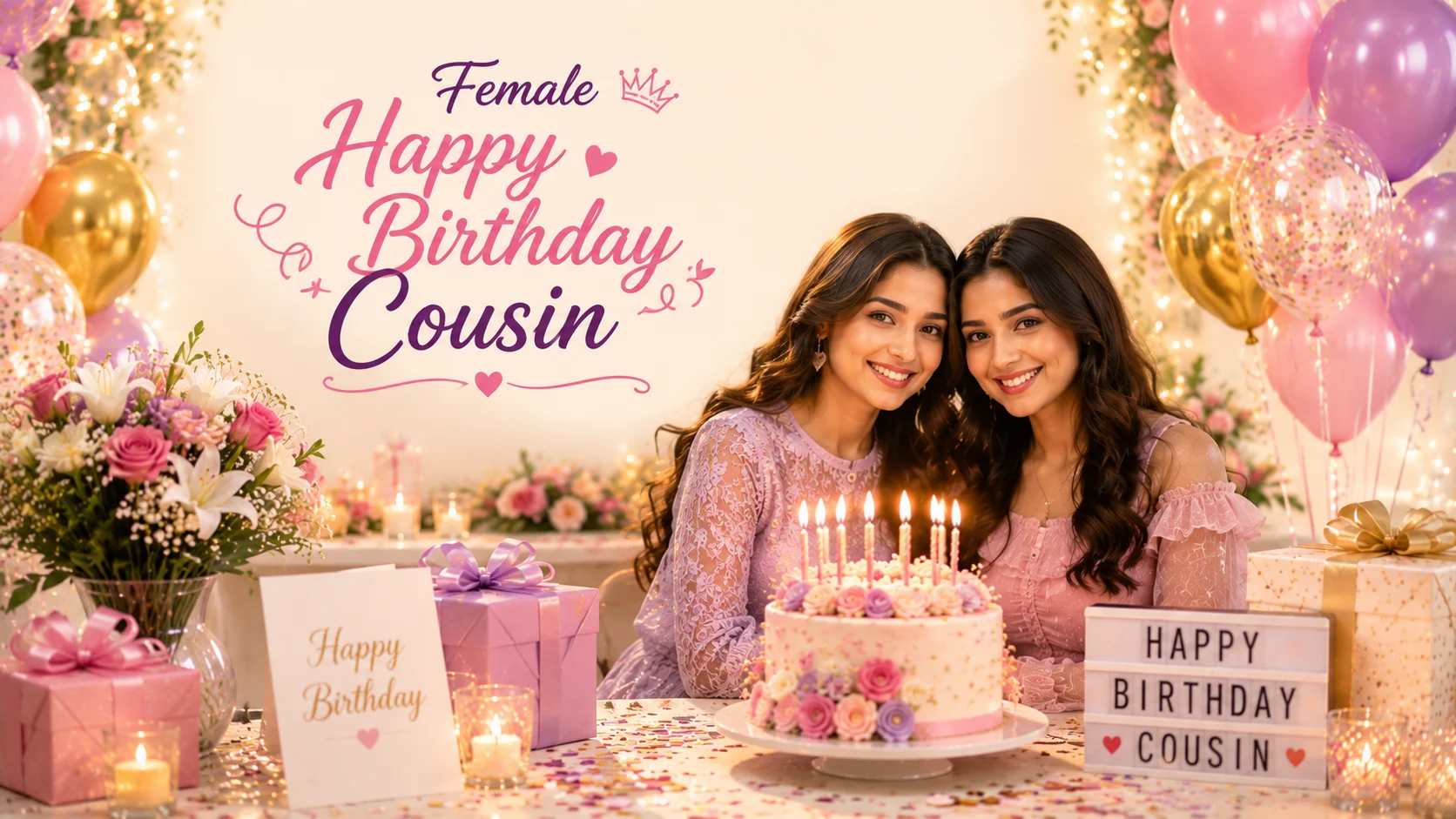 female happy birthday cousin