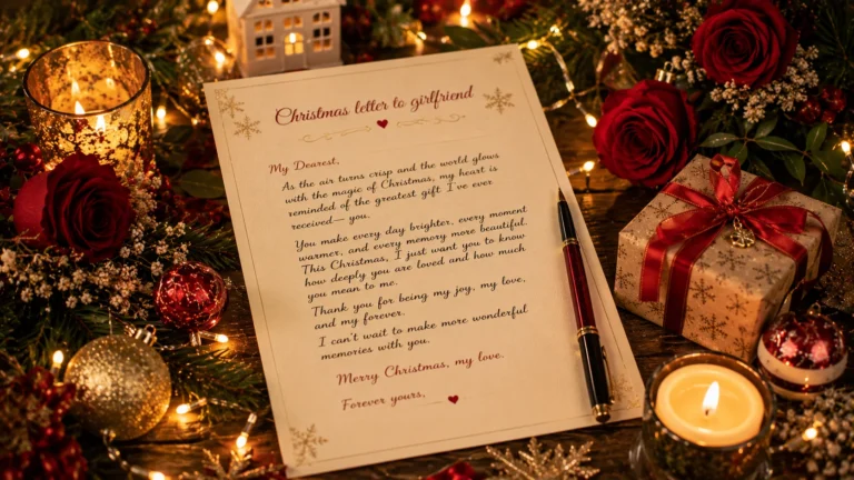 christmas letter to girlfriend