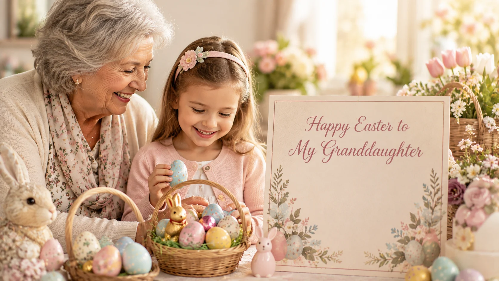 happy easter to my granddaughter
