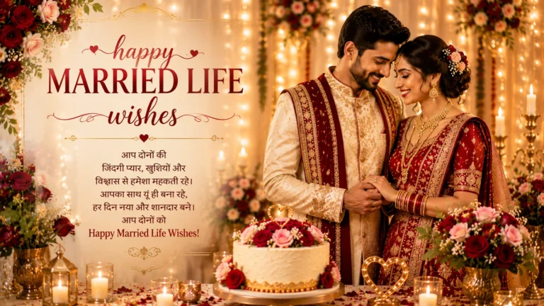 happy married life wishes