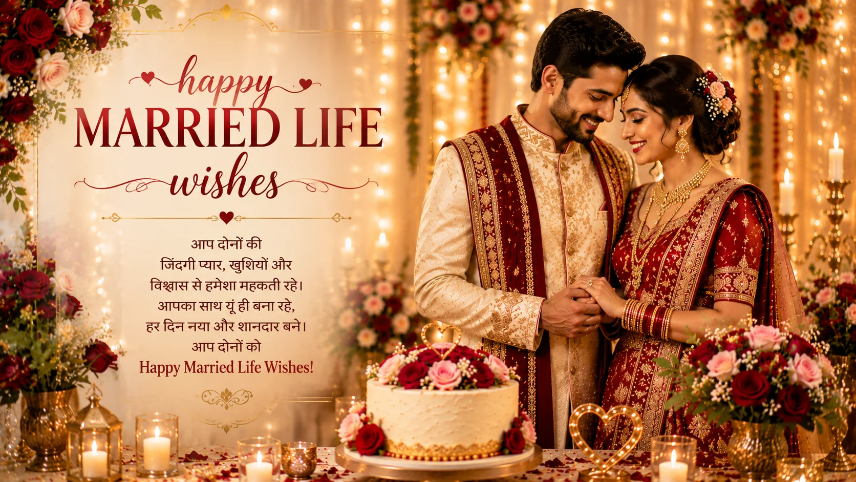 happy married life wishes