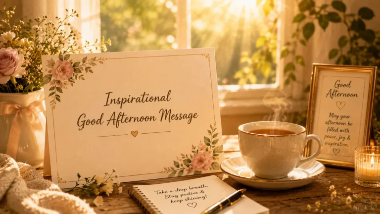 inspirational good afternoon messages