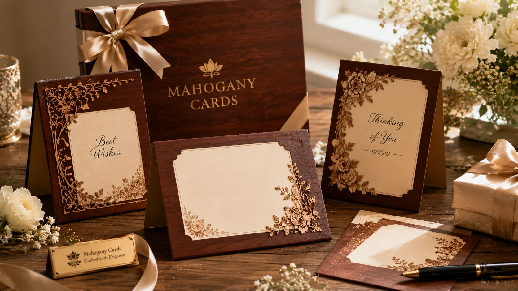 mahogany cards