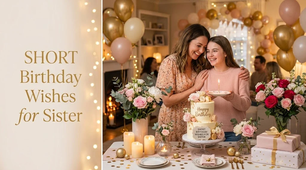 short birthday wishes for sister