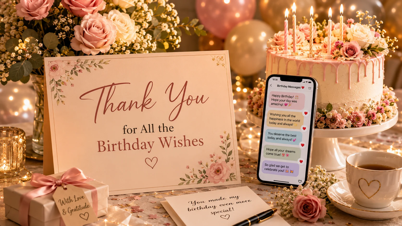 thank you for all the birthday wishes images