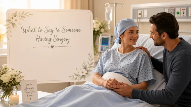 what to say to someone having surgery