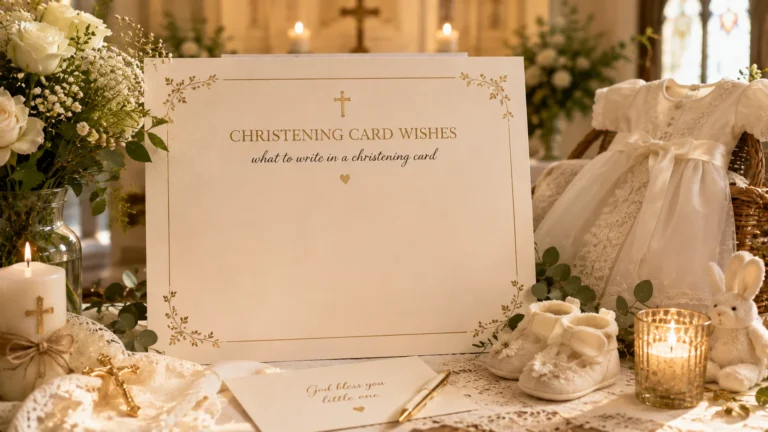 what to write in a christening card