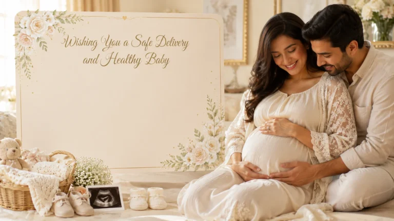 wishing you a safe delivery and healthy baby